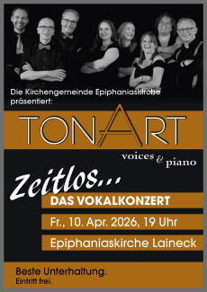 TonArt-Konzert: Zeitlos