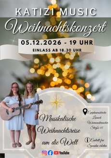 Flyer Weihnachtskonzert Katizi